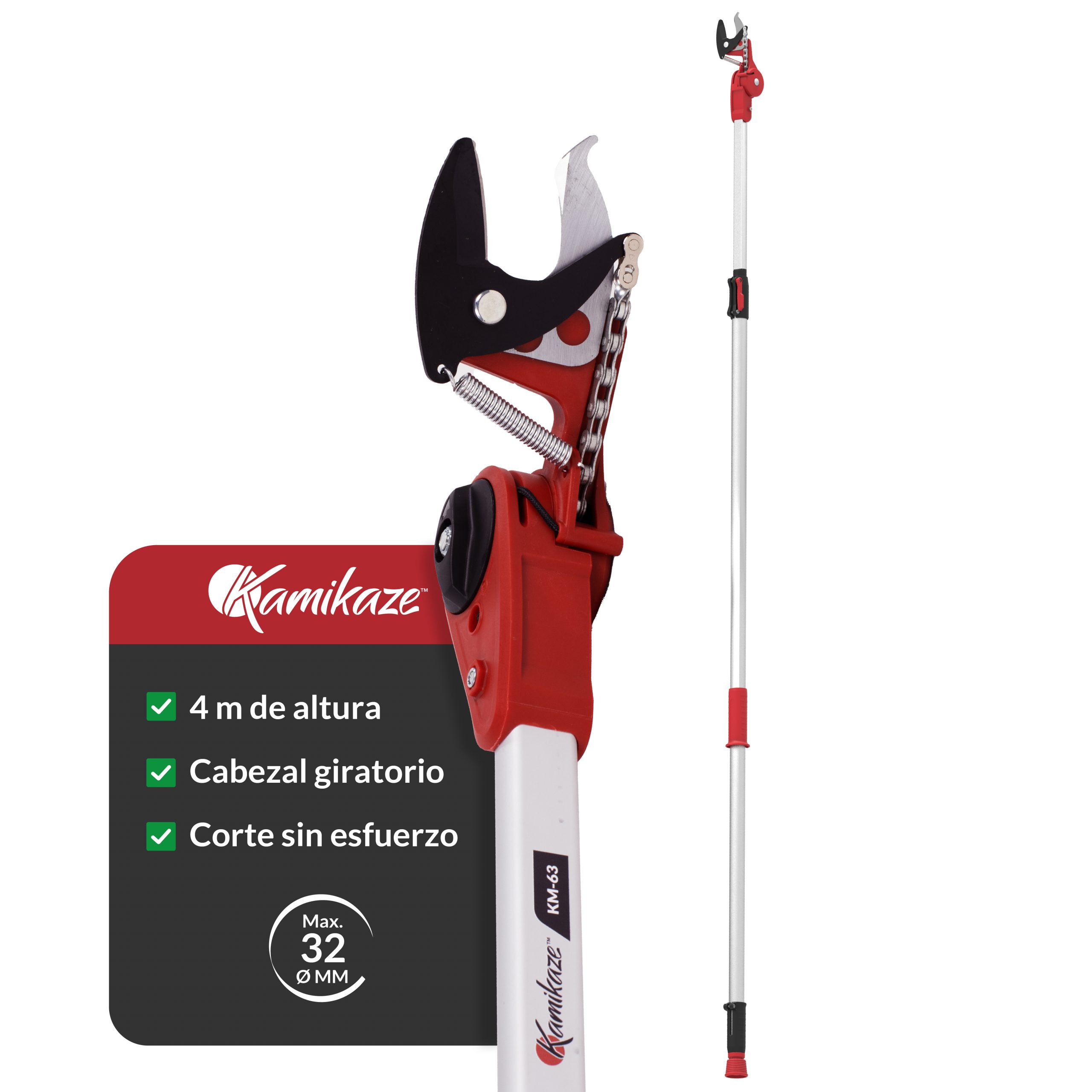 KM63-TLX Tijera Telescopica de 2,4m a 4m