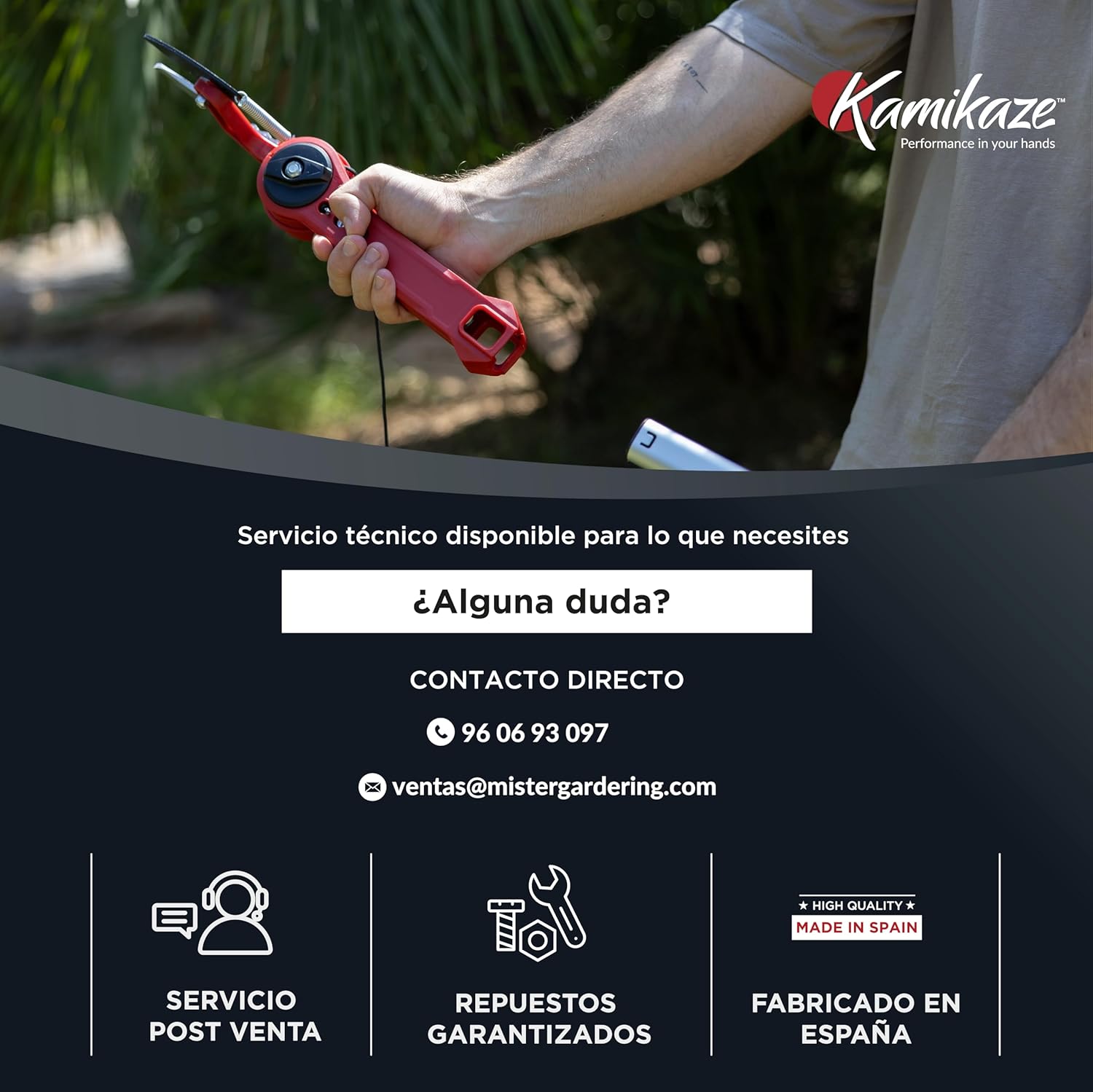 KAMIKAZE Tijera Telescópica MT63 Cabezal 200° SK5 - Imagen 9
