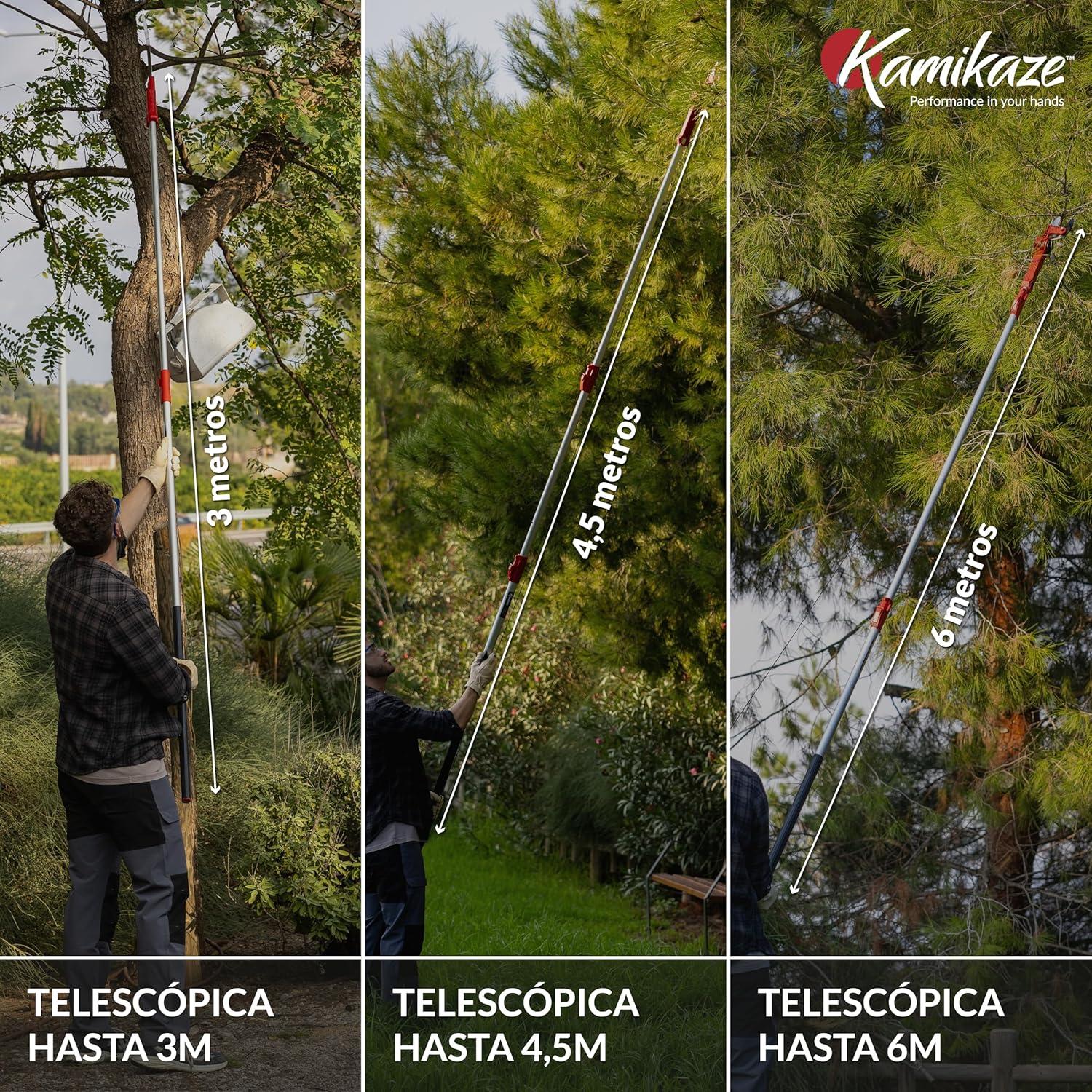 KAMIKAZE Tijera Telescópica MT63 Cabezal 200° SK5 - Imagen 7